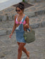 RIRI DENIM OVERALLS Mini Dress 
