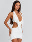 ROMANEE MINI DRESS WHITE Mini Dress 