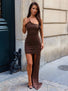 ROME MAXI DRESS CHOCOLATE Maxi Dress 