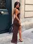 ROME MAXI DRESS CHOCOLATE Maxi Dress 