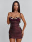 ROMI MINI DRESS DARK MAUVE Mini Dress 