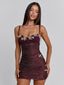 ROMI MINI DRESS DARK MAUVE Mini Dress 