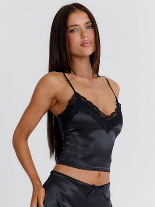 ROSEAMY CROP TOP BLACK Crop Top 