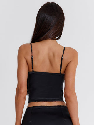 ROSEAMY CROP TOP BLACK Crop Top 