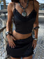 ROSEAMY CROP TOP BLACK Crop Top 