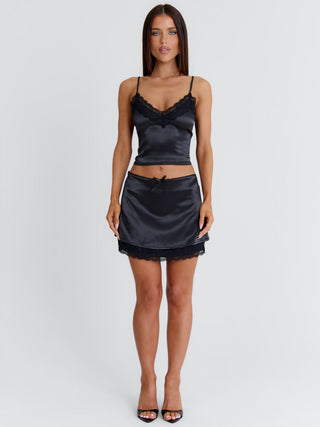 ROSEAMY CROP TOP BLACK Crop Top 