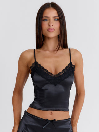 ROSEAMY CROP TOP BLACK Crop Top 