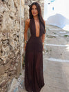 ROSII MAXI DRESS CHOCOLATE BROWN Maxi Dress 