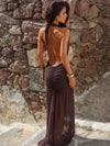 ROSII MAXI DRESS CHOCOLATE BROWN Maxi Dress 