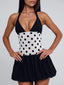 ROSLEIGH MINI DRESS BLACK AND WHITE Mini Dress 