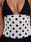 ROSLEIGH MINI DRESS BLACK AND WHITE Mini Dress 