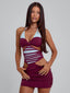 ROWENA MINI DRESS WINE Mini Dress 