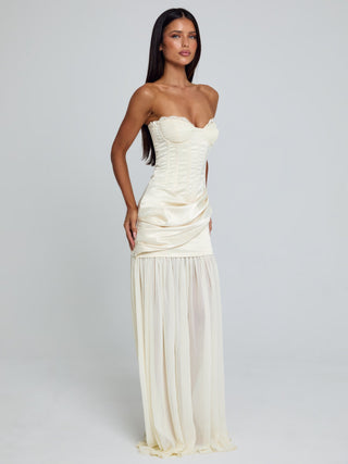 ROWNA MAXI DRESS IVORY Maxi Dress 