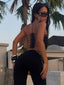 ROXIE LONGLINE TOP BLACK Top 