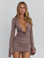 ROXIE MINI DRESS MAUVE Mini Dress 