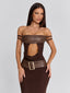 ROZIA MAXI DRESS BROWN Maxi Dress 
