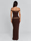 ROZIA MAXI DRESS BROWN Maxi Dress 