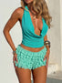 RUE TOP TEAL Tops 