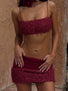 RUI TOP DEEP RED Crop Top 