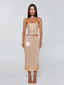 SAELA MIDI SKIRT BEIGE Midi Skirt 