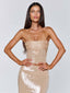SAELA TOP BEIGE Crop Top 