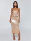 SAELA TOP BEIGE Crop Top 