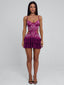 SANTANA MINI DRESS BURGUNDY Mini Dress 