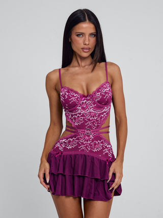 outcast purple dress Calista Mini Lilac say hello to our Luciae Mini Dress in Plum Outcast Louianna Maxi Dress Dusty