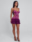 SANTANA MINI DRESS BURGUNDY Mini Dress 