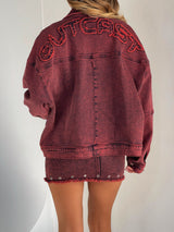 SELENITE JACKET RED Outerwear Broad Textiles 