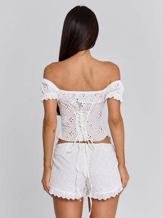 SELVIA SHORTS WHITE Shorts 