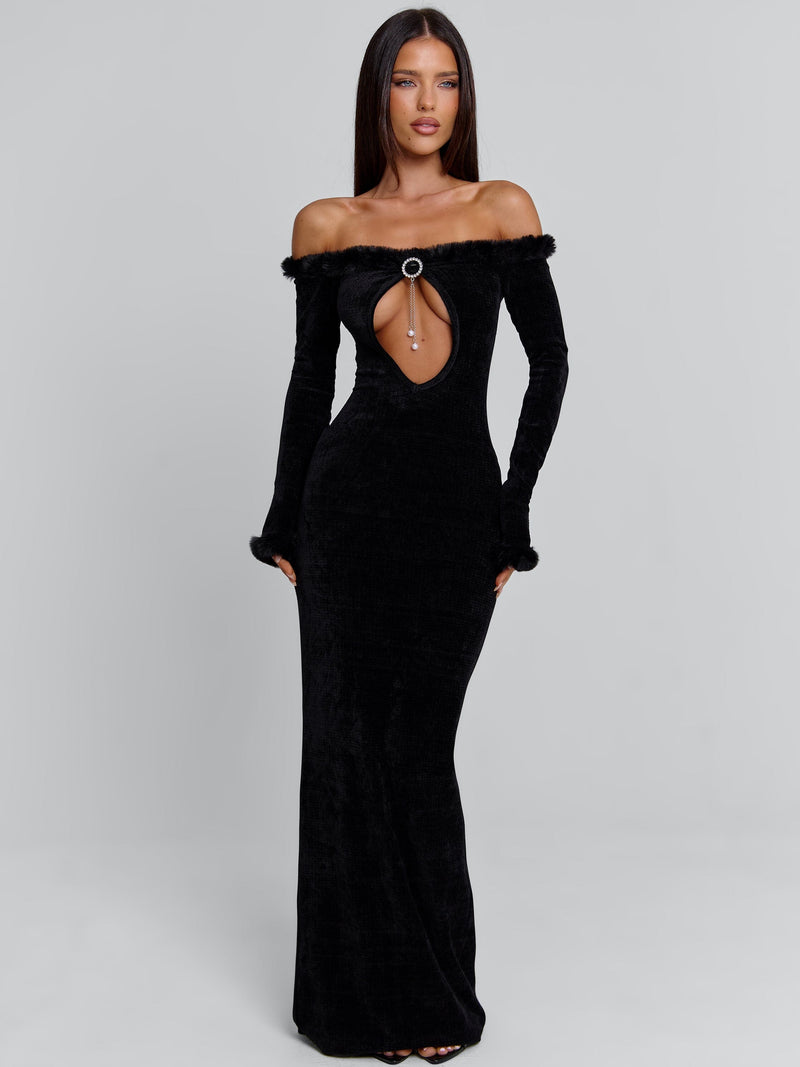 SENRAH MAXI DRESS BLACK Maxi Dress 