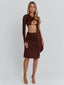 SERNA MIDI DRESS CHOCOLATE Midi Dress 