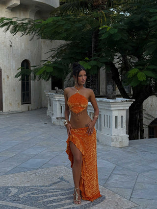 SETIA MAXI SKIRT ORANGE Maxi Skirt 