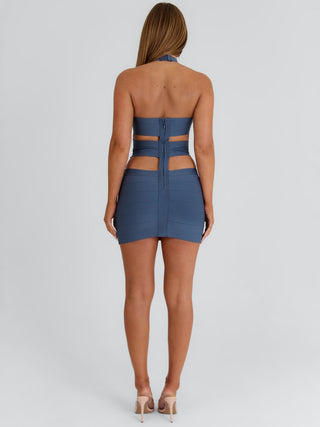 SEVAN MINI DRESS STEEL GREY Mini Dress 