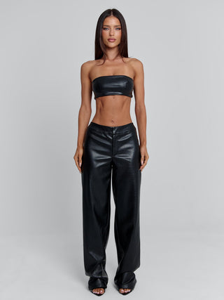 SEVARA TOP BLACK Crop Top 
