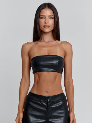 SEVARA TOP BLACK Crop Top 