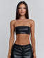 SEVARA TOP BLACK Crop Top 