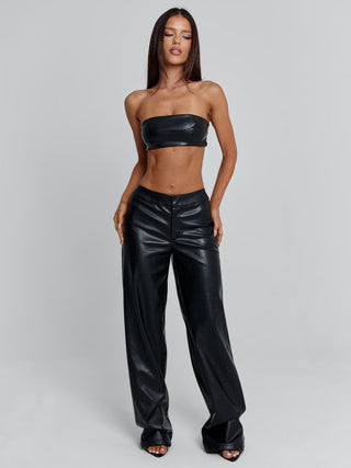 SEVARA TOP BLACK Crop Top 