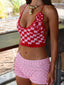 SEVILLE TOP PINK/RED Crop Top 