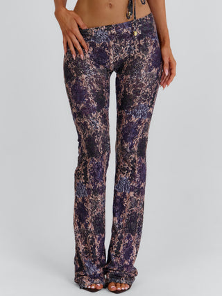 SHANEL PANTS DEEP PURPLE Pants 