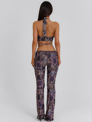SHANEL CROP TOP DEEP PURPLE Crop Top 
