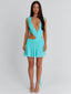 SHELBY MINI DRESS TEAL Mini Dress 