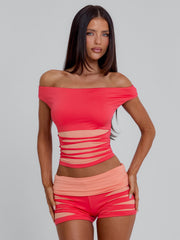 SHERRY SHORTS ORANGE