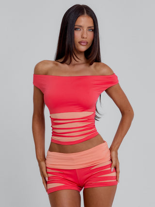 SHERRY TOP ORANGE Crop Top 