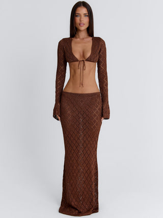 SIERA MAXI SKIRT BRONZE Maxi Skirt 