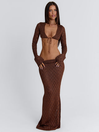 SIERA MAXI SKIRT BRONZE Maxi Skirt 