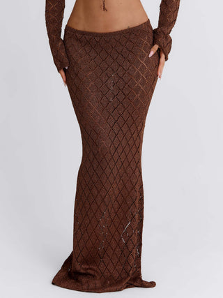 SIERA MAXI SKIRT BRONZE Maxi Skirt 