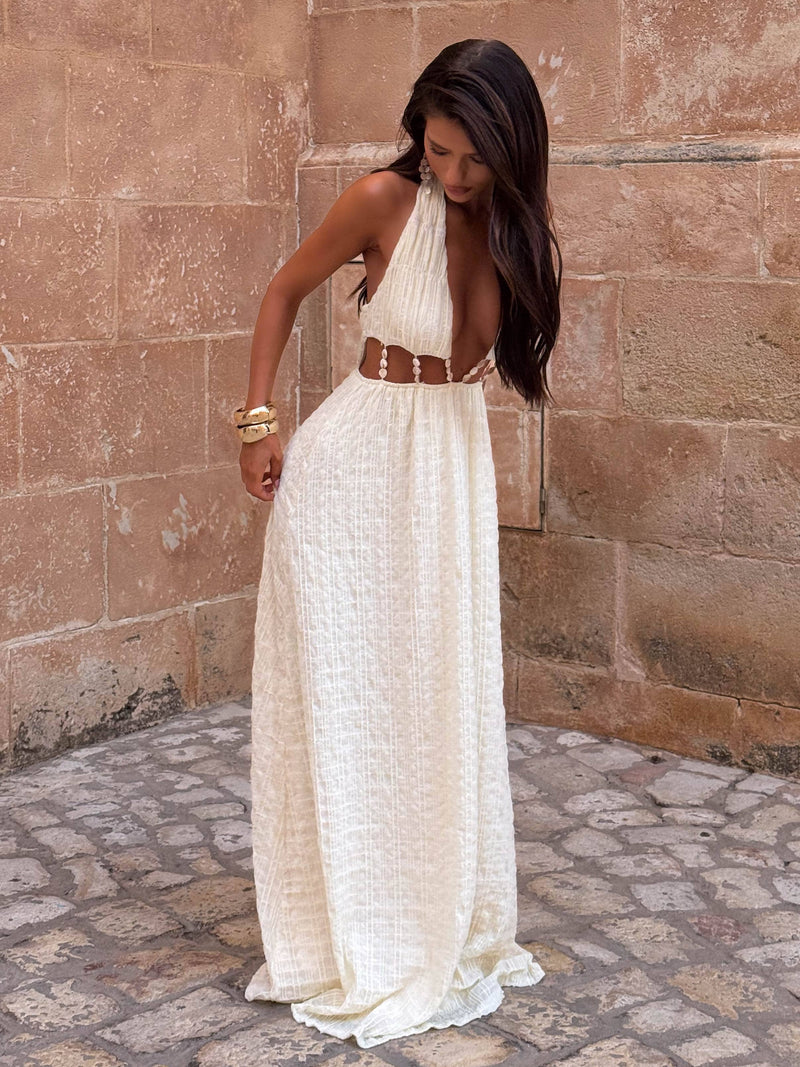 SILVIAE MAXI DRESS WHITE Maxi Dress 