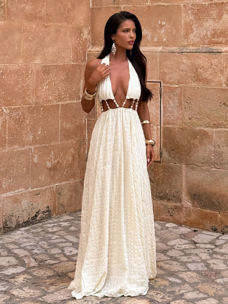 SILVIAE MAXI DRESS WHITE Maxi Dress 